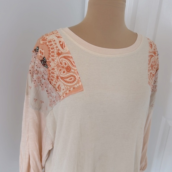 We The Free Feelin It Bandanna Patchwork Top - Picture 4 of 10